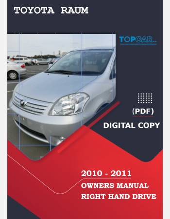 toyota raum 2010-2011 owners manual